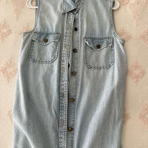 Denim Botton dress